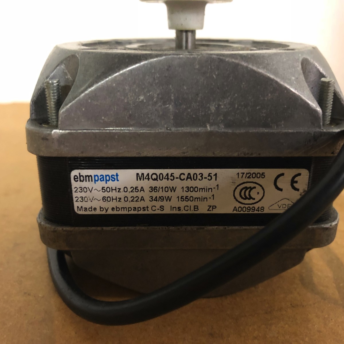 Ventilator Motor EBM Papst 10W M4Q045CA0351 (NIEUW) Horecainvents