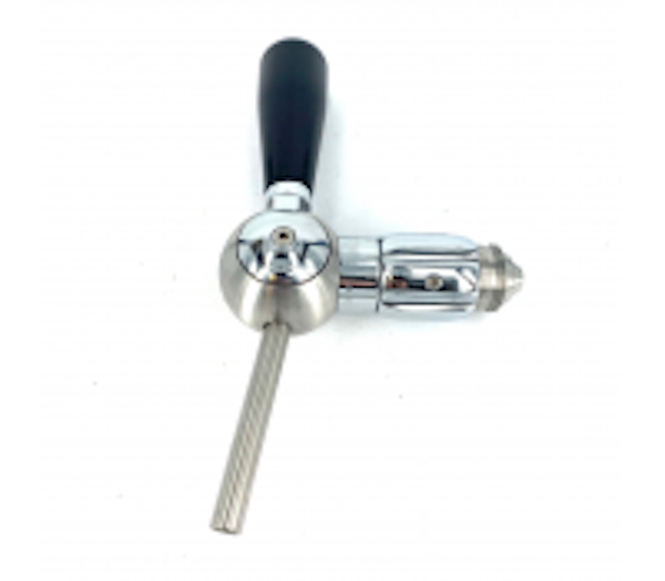 Pearl Compensator biertap kraan chroom uitloop 8 mm