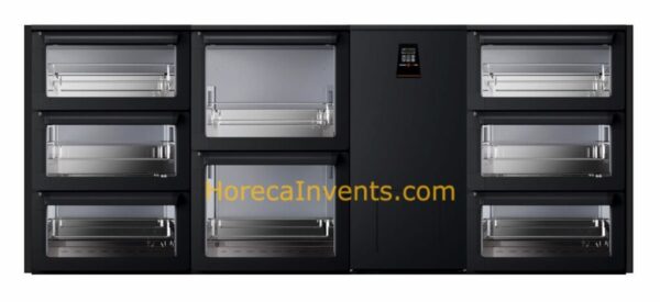 Gamko Flexbar XH/MU met 2x3 Lades Segmenten 3x 1/3 en 1x2 Lade Segment 2x 1/2 (Glas)