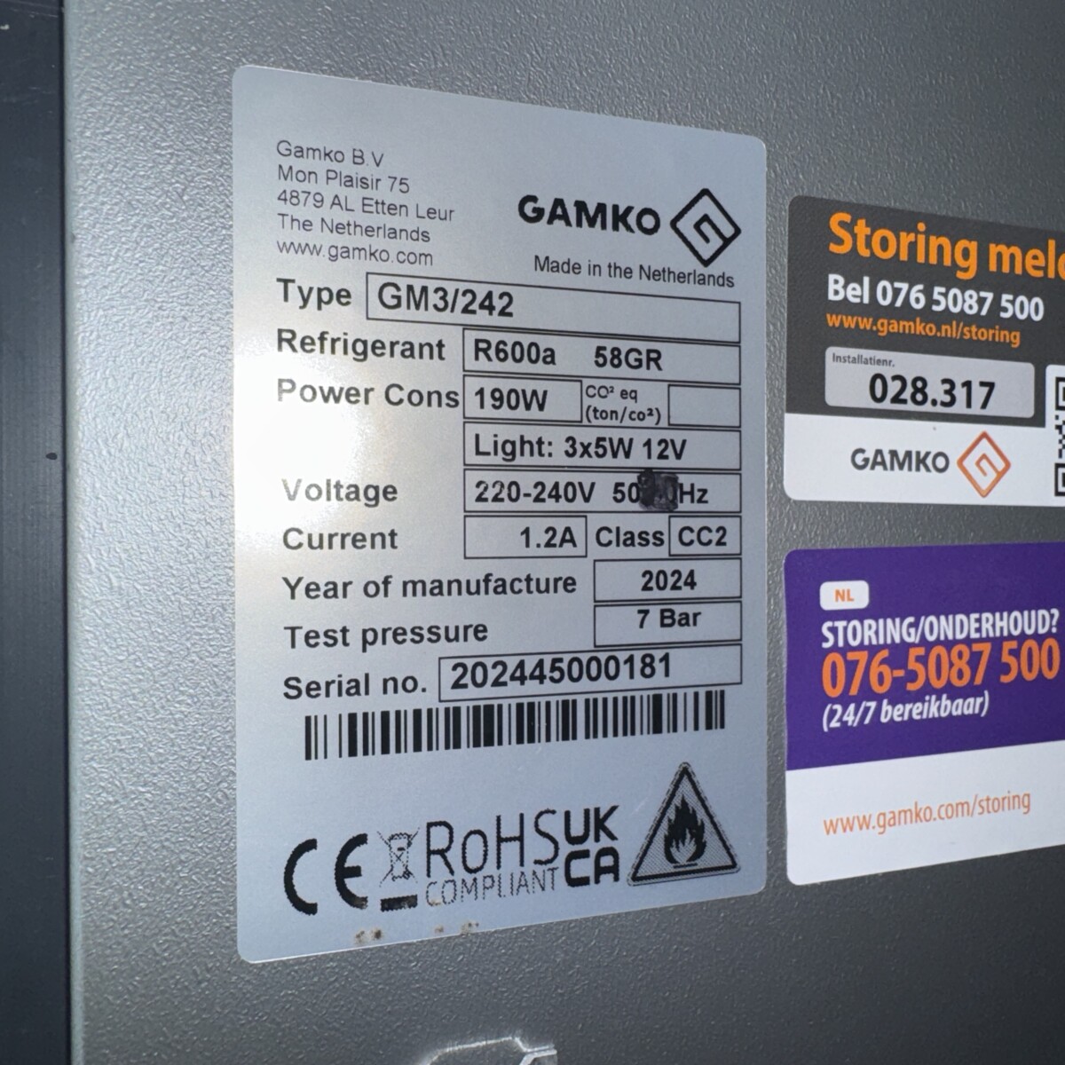 Gamko GM3/242 Barkoeling 2 Deuren & 1 Laden Sectie 2024-45 (GR) - Afbeelding 4