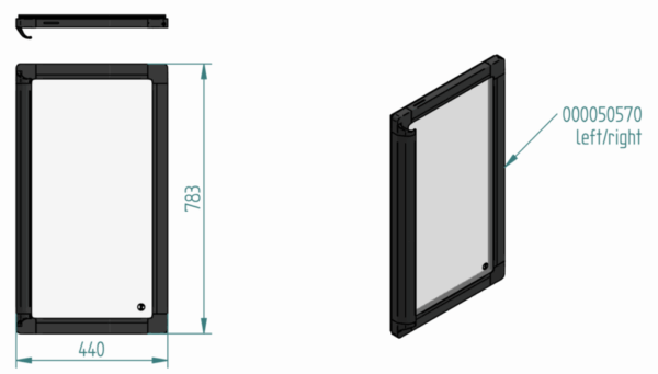 Gamko Glasdeur TBV MG*/250 en MG*/315