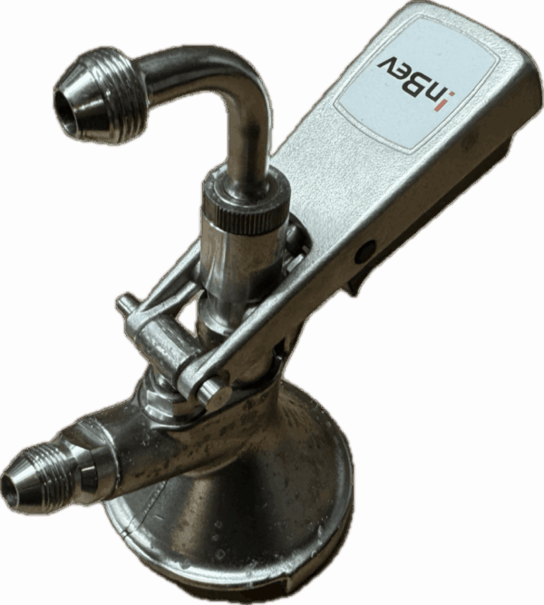 Fustkoppeling Vlak-A Schuif Bieraansluiting 3/8 - CO2 Aansluiting 3/8 (Gebruikt) InBev