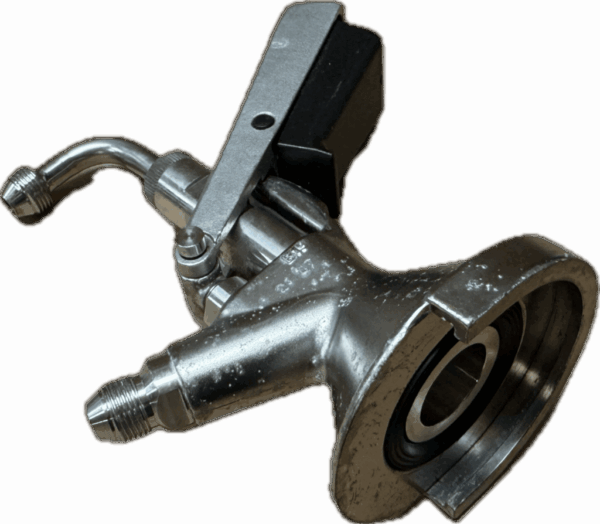 Fustkoppeling Vlak-A Schuif Bieraansluiting 3/8 - CO2 Aansluiting 3/8 (Gebruikt) InBev