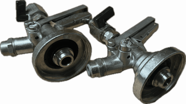 Fustkoppeling Key Keg Bieraansluiting 3/8 - CO2 Aansluiting John Guest (Gebruikt) Key Keg