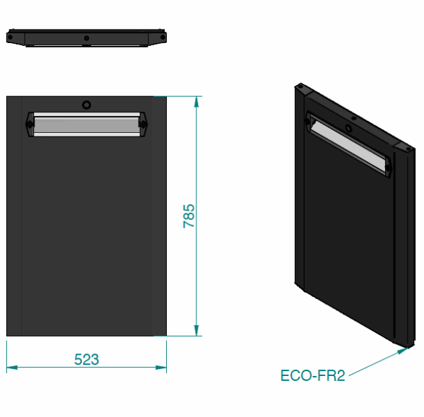 Deur ECO-Line Dicht Antraciet