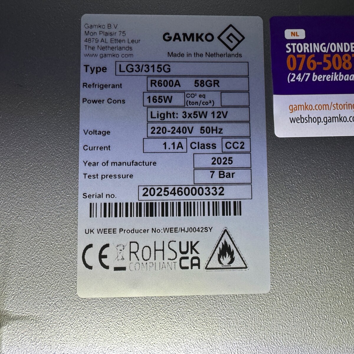 Gamko Maxiglass LG3/315G84 ZGAN 2025-46 (GR) - Afbeelding 6